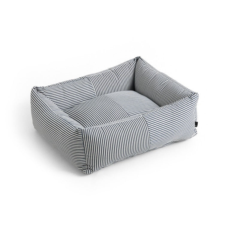 HAY Dogs Bed Zip - Blue and white stripe