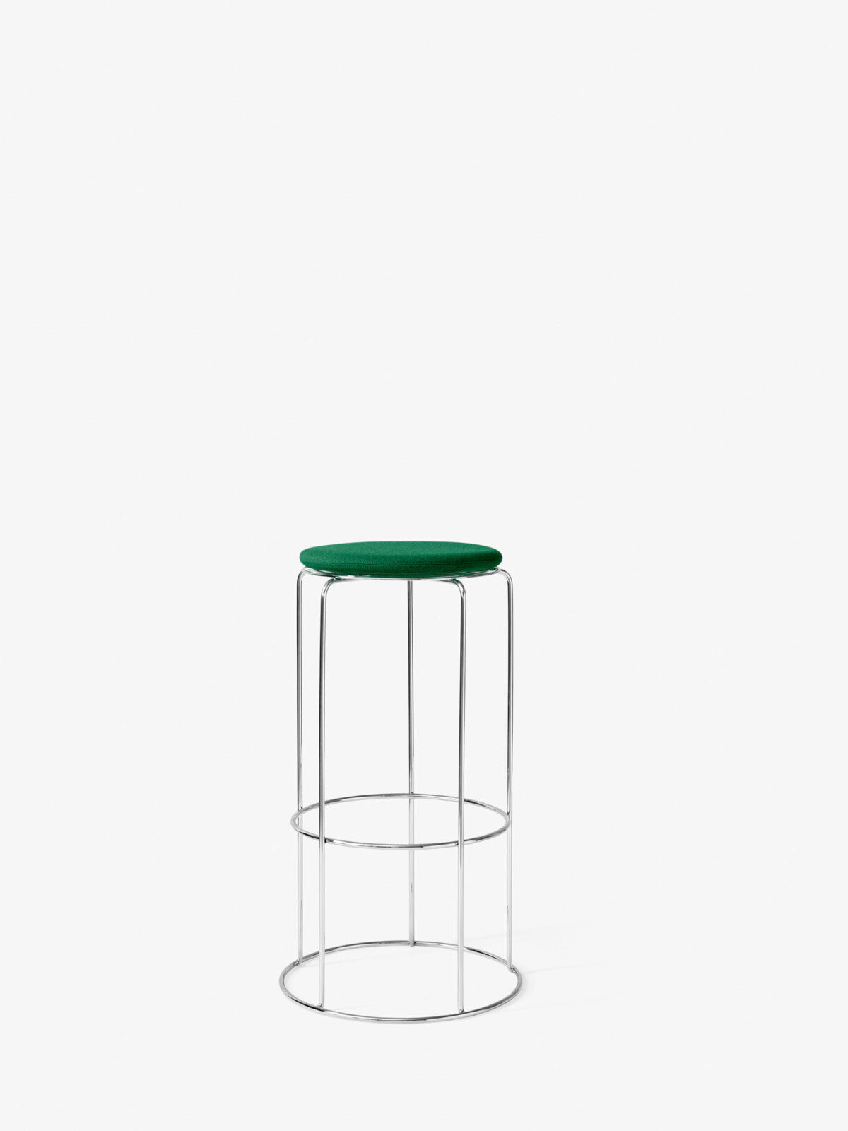 Wire Bar Stool VP16 - Mirror Polished Steel