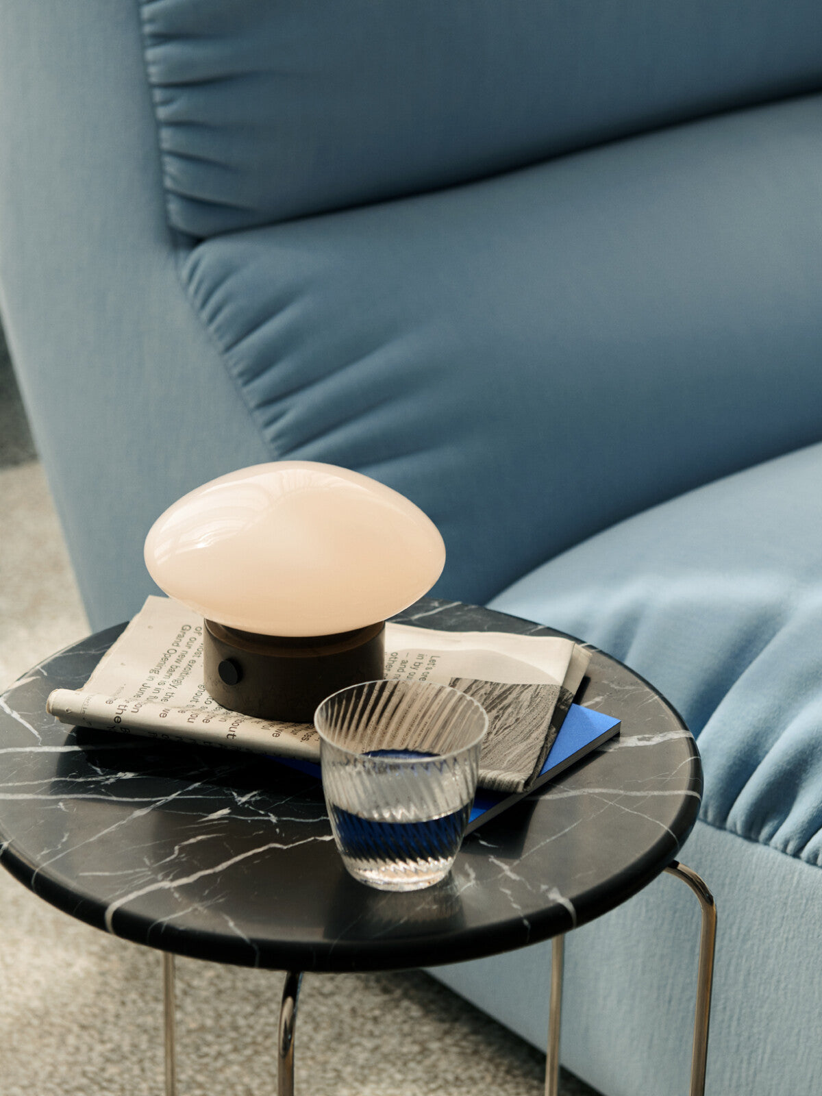Marble Nero Marquina Top for Wire Stool VP11