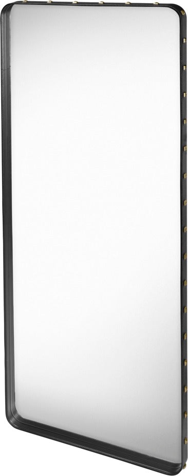 Oglindă Adnet Rectangular - Black Leather