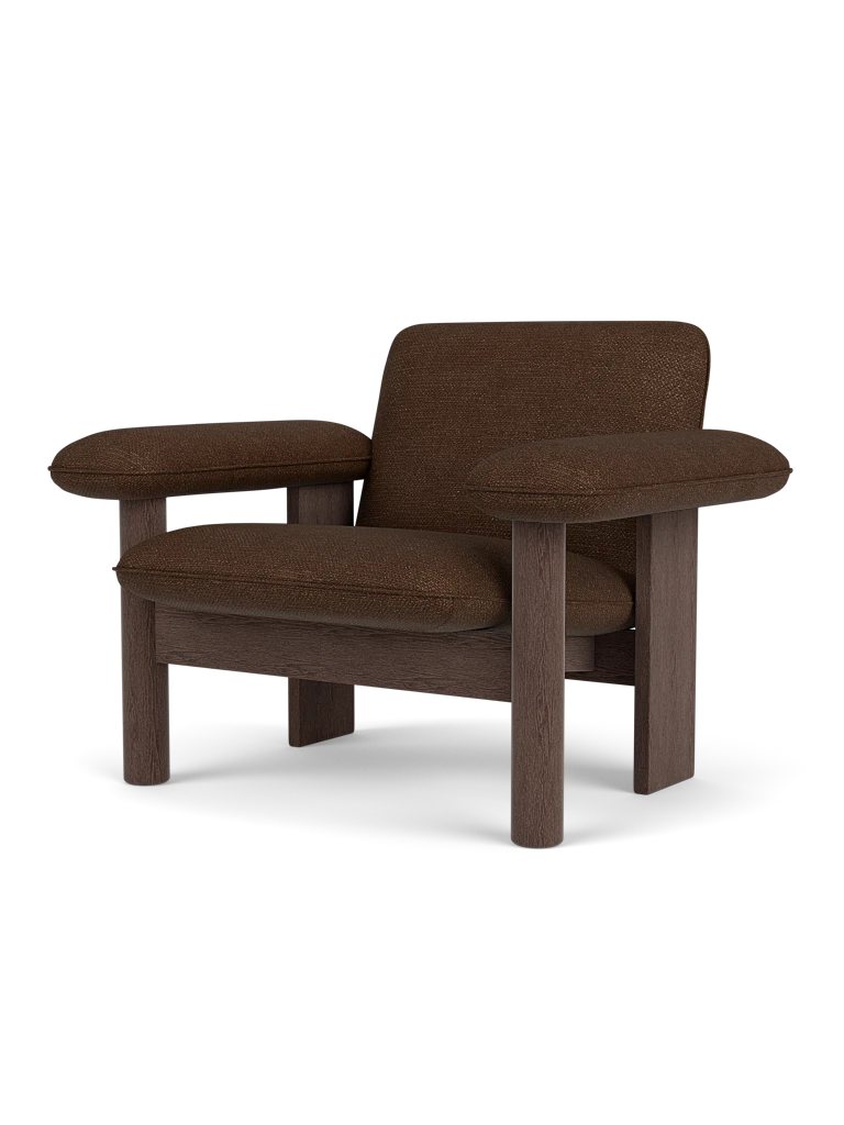 Fotoliu Brasilia - Dark Stained Oak - Spatar jos