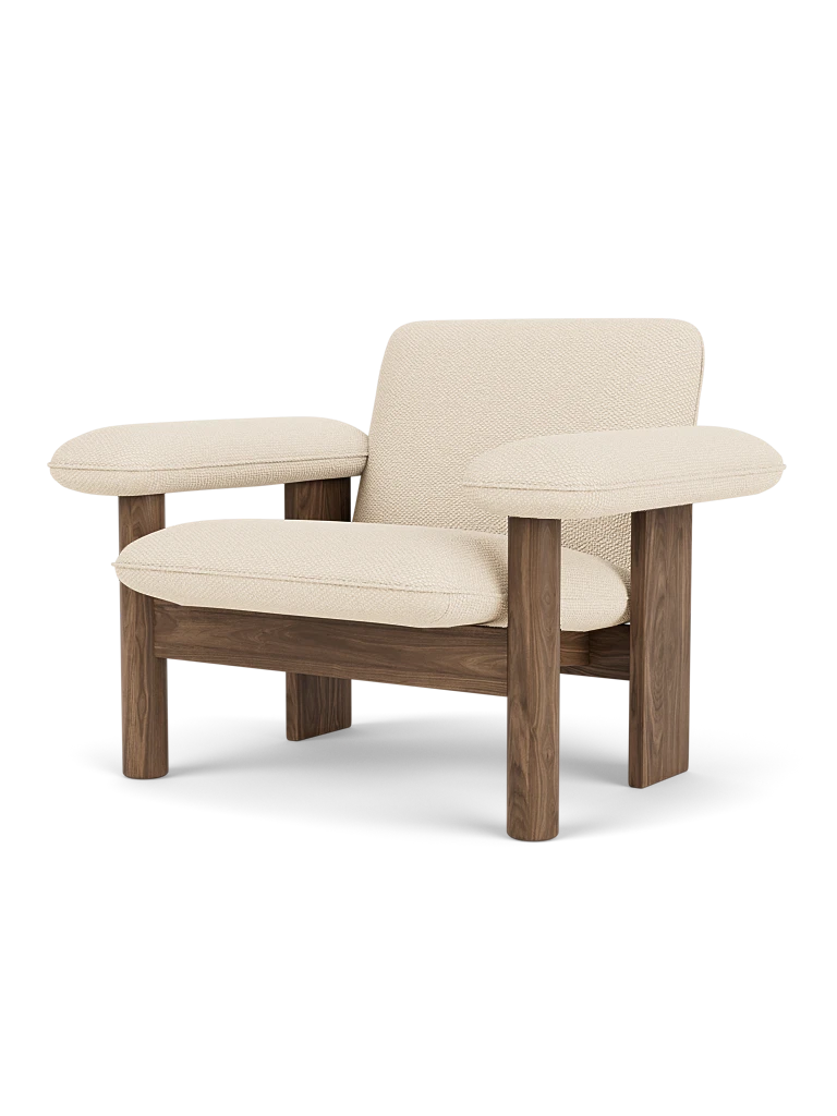 Brasilia Lounge Chair - Walnut - Low Back