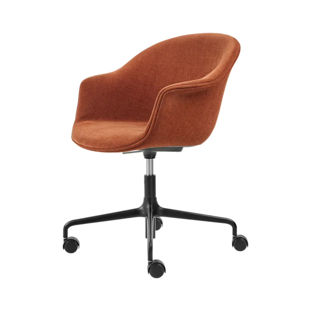 Bat Meeting Chair - Fully Upholstered, Height adjustable 4-star base w. castors