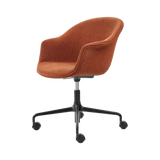 Bat Meeting Chair - Fully Upholstered, Height adjustable 4-star base w. castors