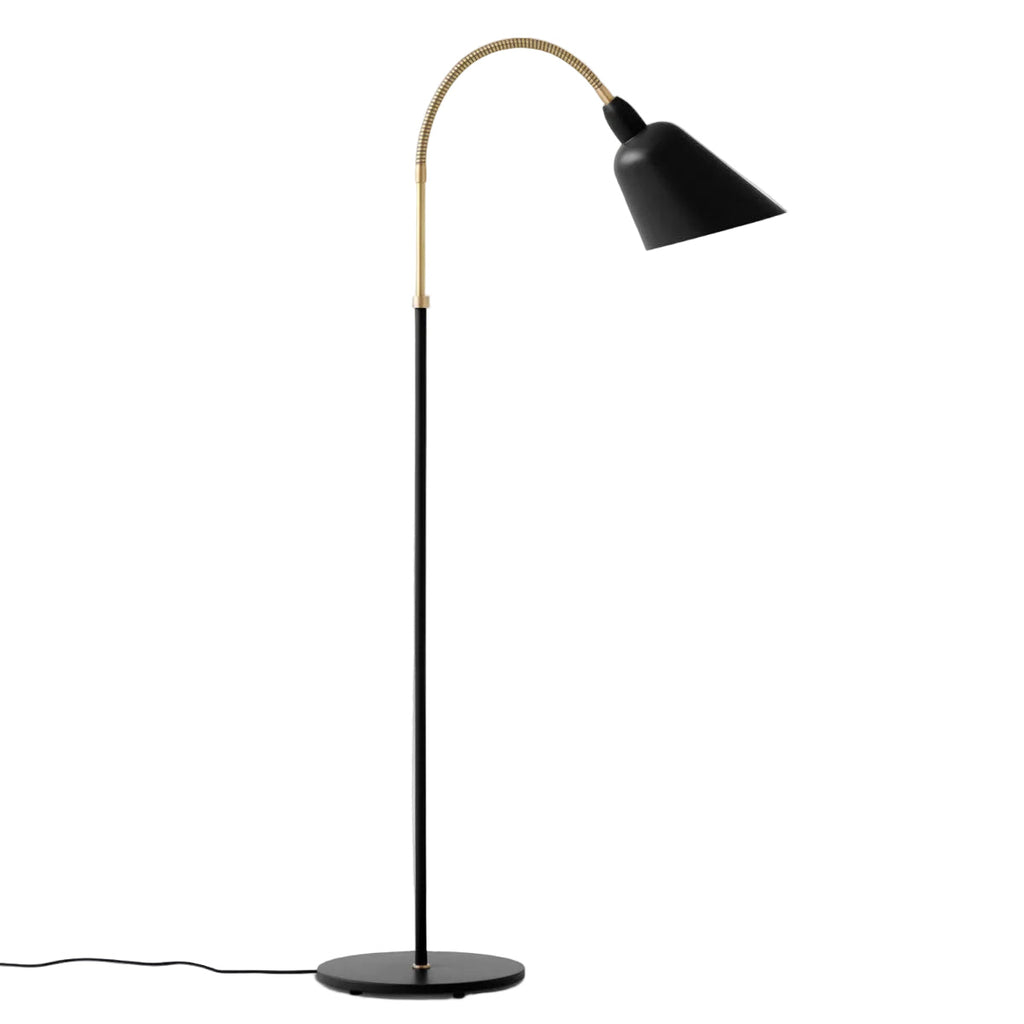 Bellevue AJ7 Floor Lamp - Black & Brass