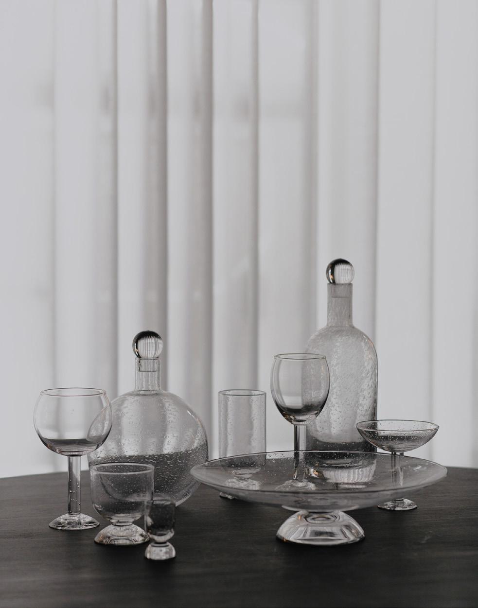 Bubble Glass, Grape Tray