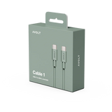 Cable 1  USB-C to USB-C - Oak Green