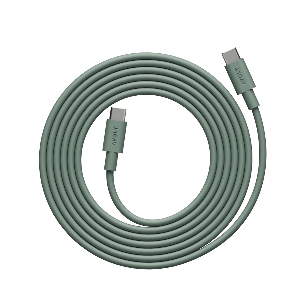 Cable 1  USB-C to USB-C - Oak Green