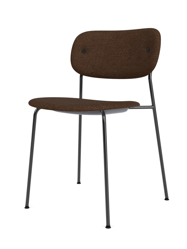 Scaun de dining Co, complet tapitat, picioare negre
