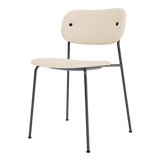 Co Dining Chair fully upholstered, Black Legs