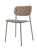 Co Dining Chair fully upholstered, Black Legs