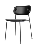 Co Dining Chair fully upholstered, Black Legs