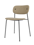 Co Dining Chair fully upholstered, Black Legs