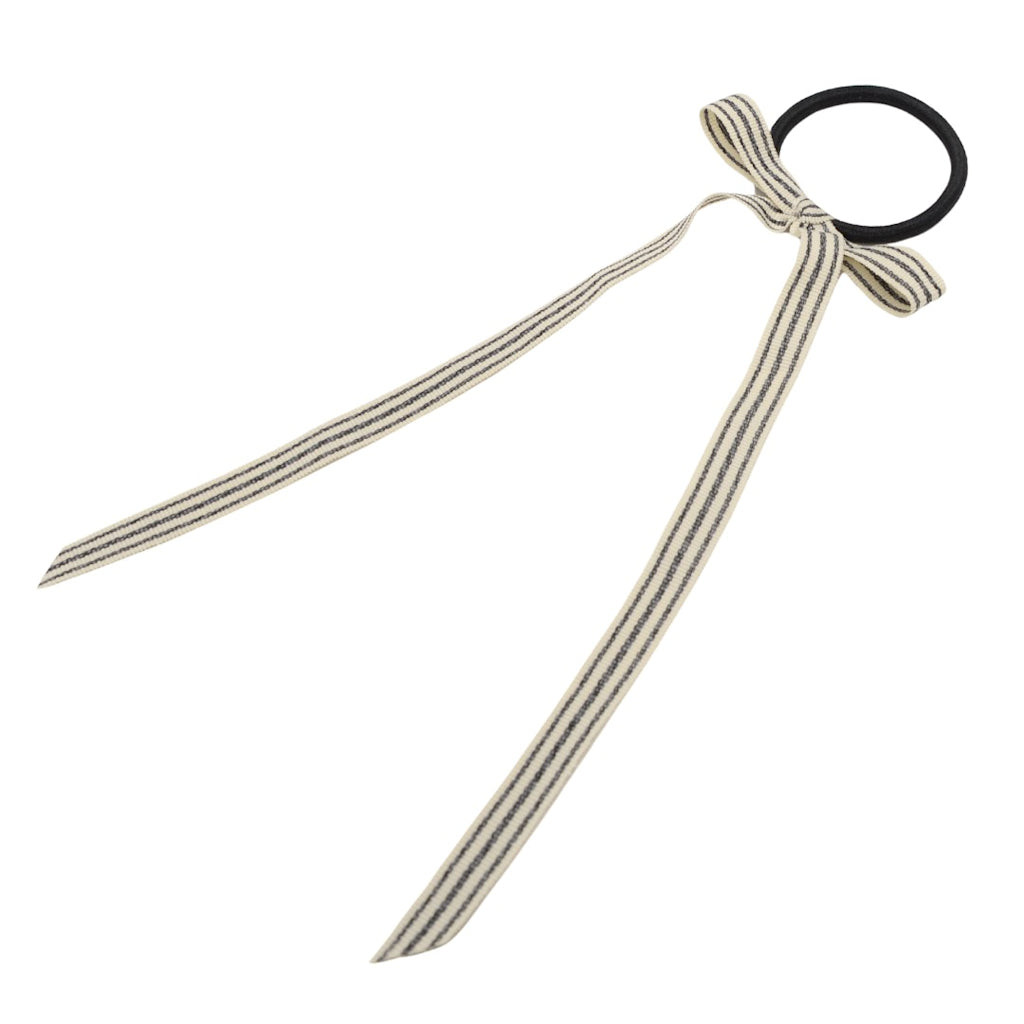 Cassie Bow Hairtie - Black