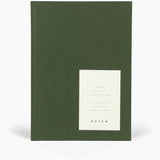 Even Notebook, Medium - Forest Green