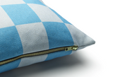 Checks Cushion S - BLUE
