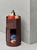 Facet Cabinet 101 incl. feet and castors - Burgundy