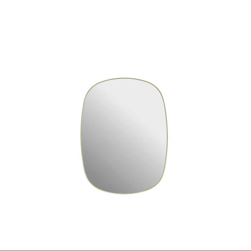 Framed Mirror Small - Light Yellow/Clear