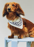 HAY Dogs Scarf (Recycled) - Off-white with blue