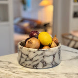 Calacatta Marble Fruit Bowl