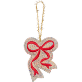 Christmas Kantha Bow Ornament