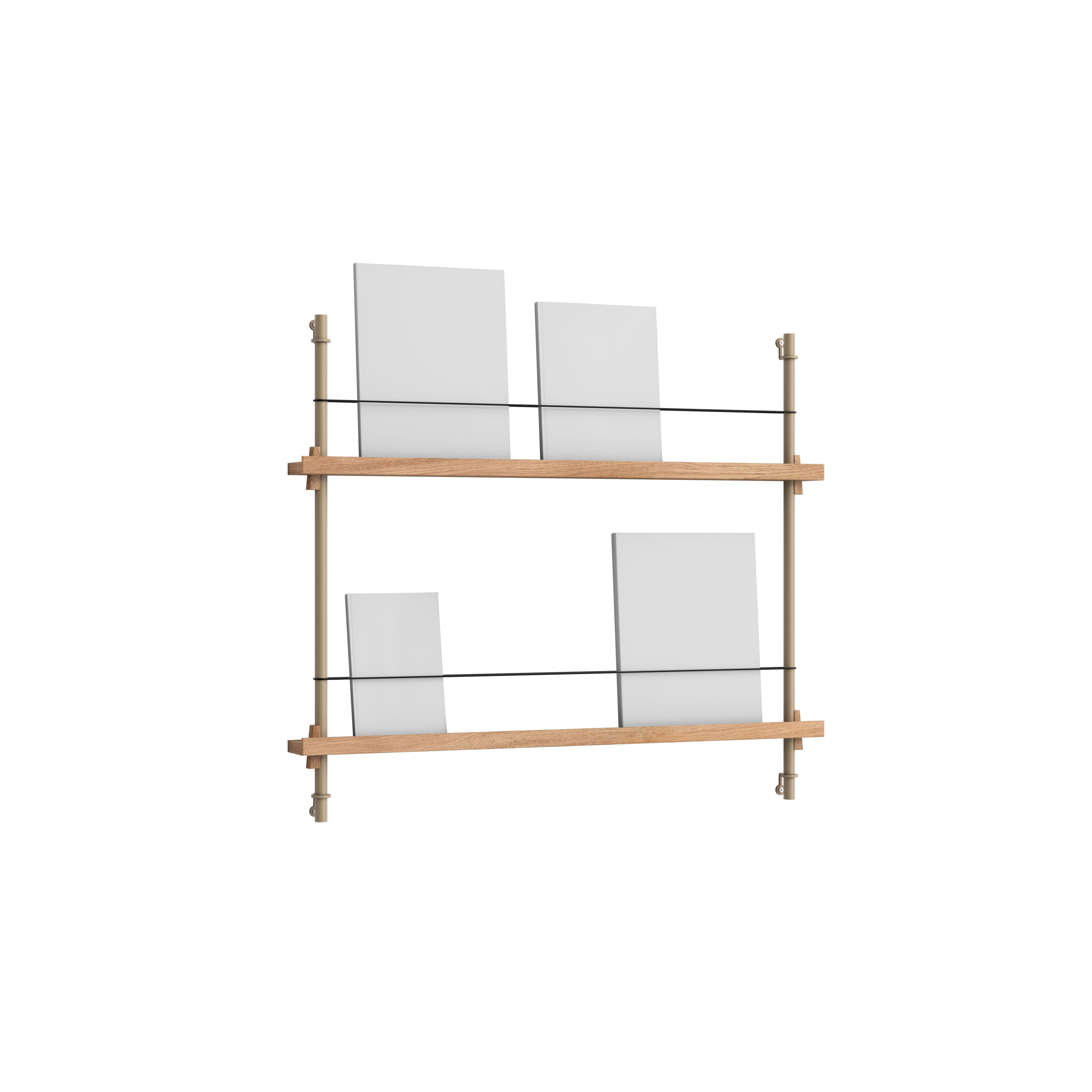 Magazine Shelving –Oak/Warm-Grey- MS.65.1