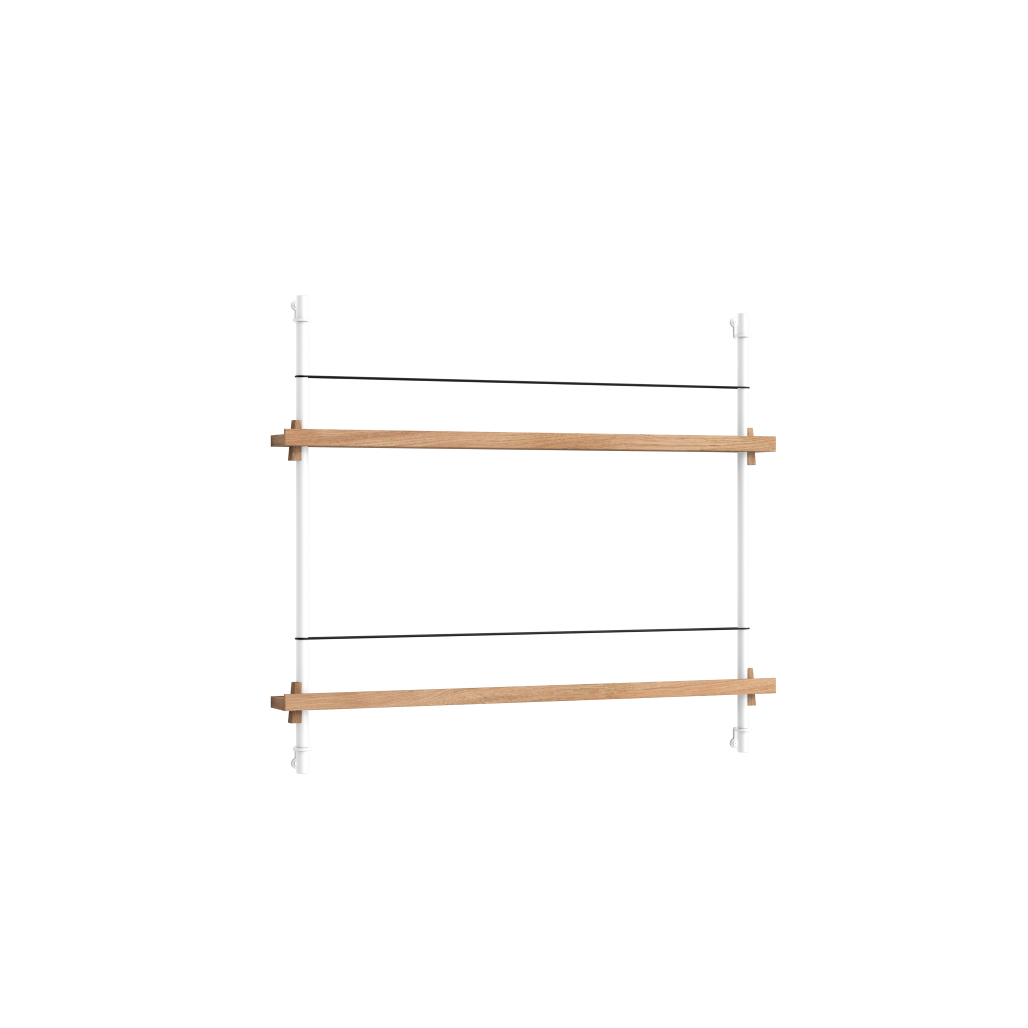 Magazine Shelving – Oak/White - MS.65.1