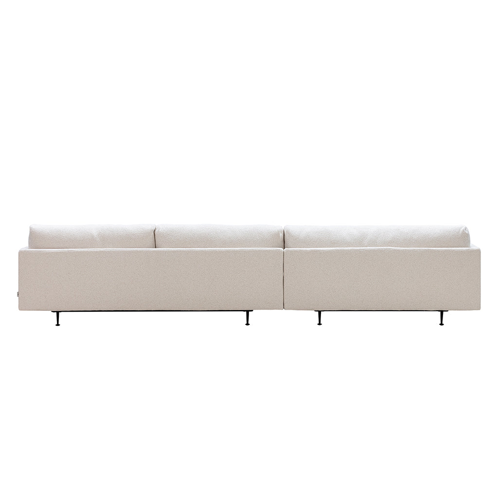 Canapea Maho cu Chaiselongue Stanga, Tapițerie Boucle Cuddle 02