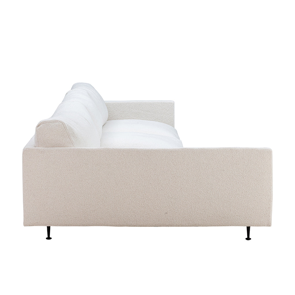 Canapea Maho cu Chaiselongue Stanga, Tapițerie Boucle Cuddle 02