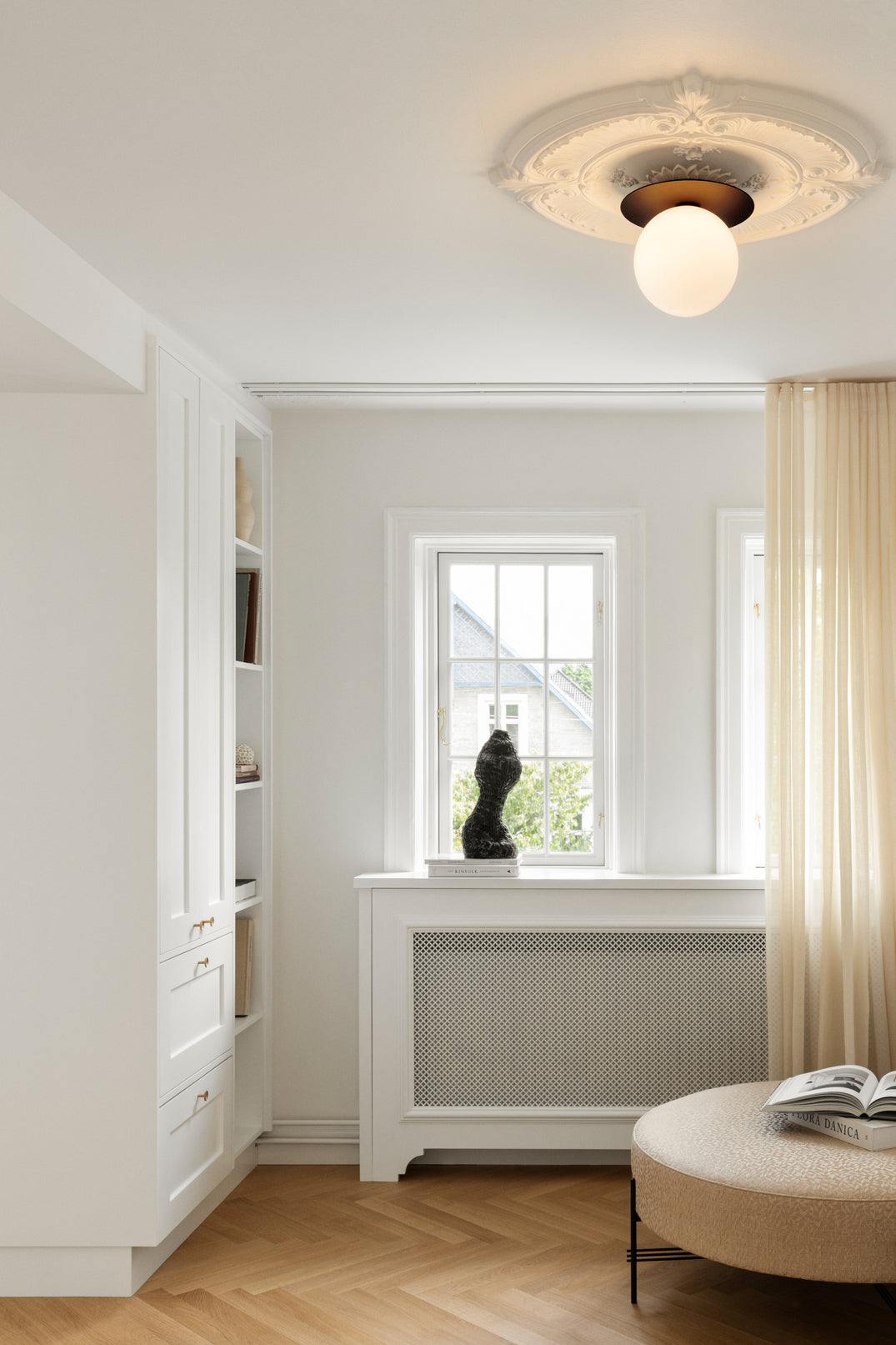 Aplica / Plafoniera Liila 1 -  Dark Bronze - Opal White