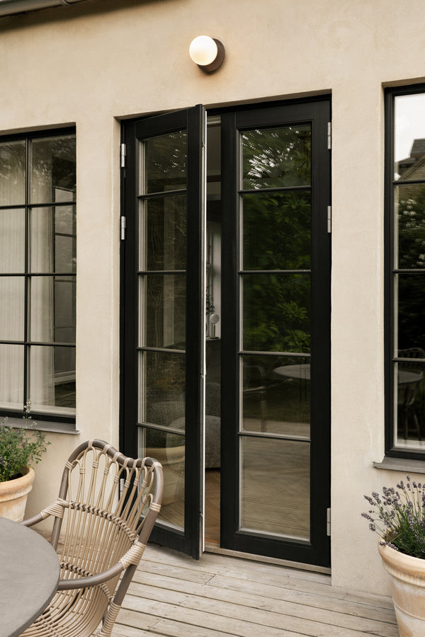 Aplica / Plafoniera de Exterior Liila 1 -  Dark Bronze - Opal White