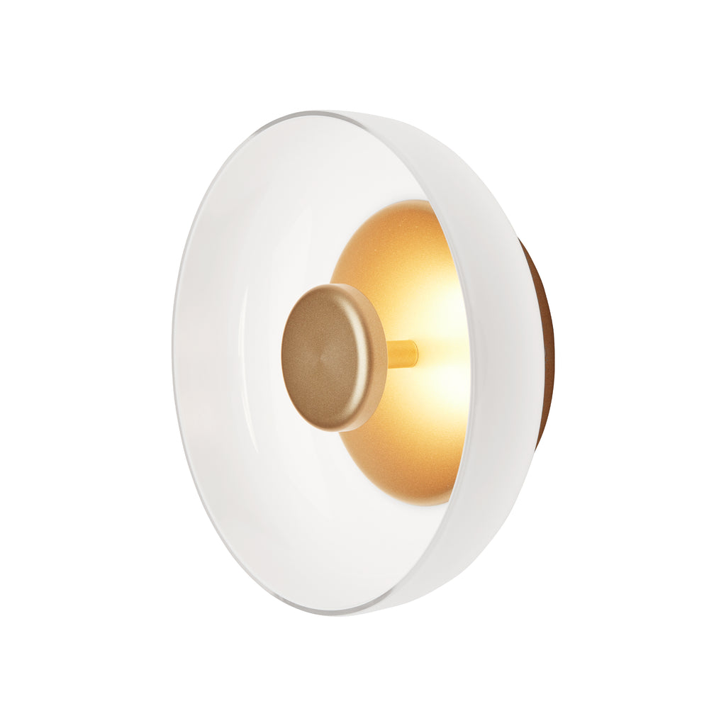 Blossi Wall / Ceiling Lamp - Nordic Gold / Opal White