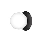Outdoor Wall / Ceiling Lamp Liila 1 - Black - Opal White