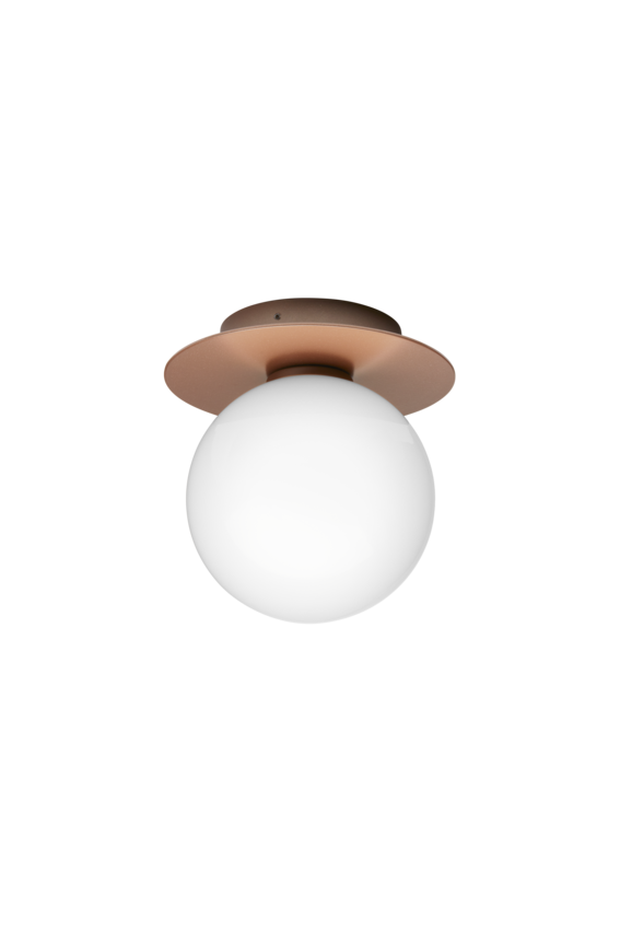 Aplica / Plafoniera de Exterior Liila 1 -  Dark Bronze - Opal White