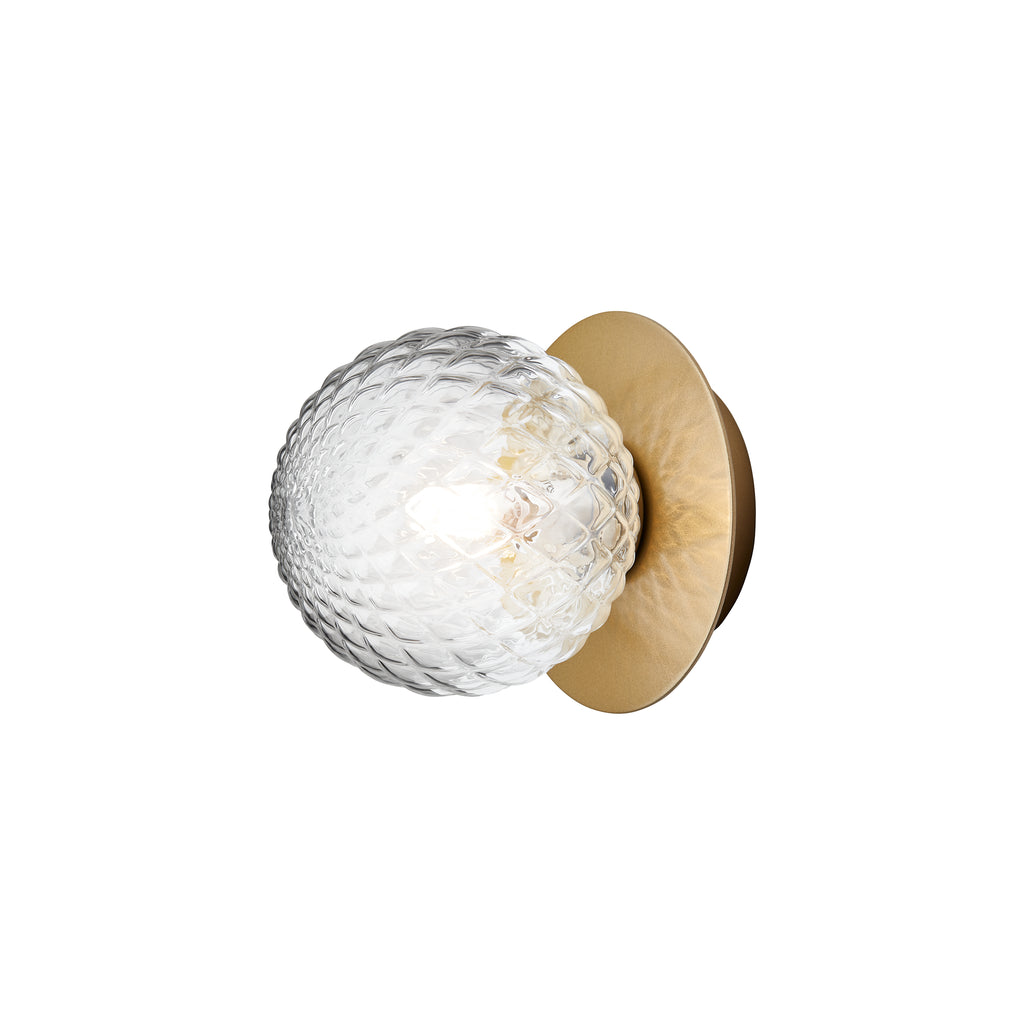 Wall / Ceiling Lamp Liila 1 - Nordic Gold - Optic Clear