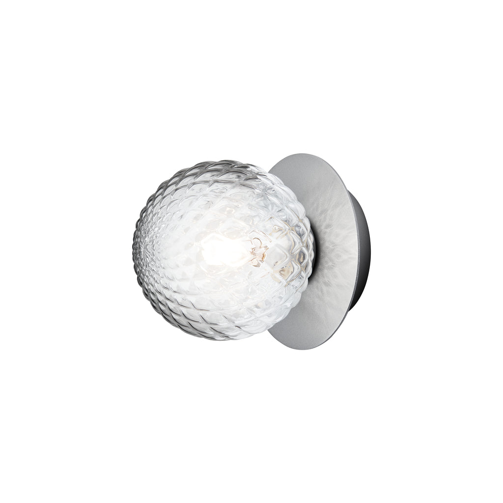 Wall / Ceiling Lamp Liila 1 - Light Silver - Optic Clear