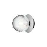 Wall / Ceiling Lamp Liila 1 - Light Silver - Optic Clear