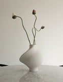 Ceramic Pirout Vase 01 - Raw White