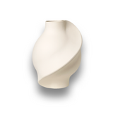 Ceramic Pirout Vase 02 - Raw White