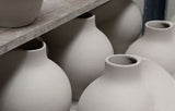 Ceramic Pirout Vase 02 - Sanded Grey