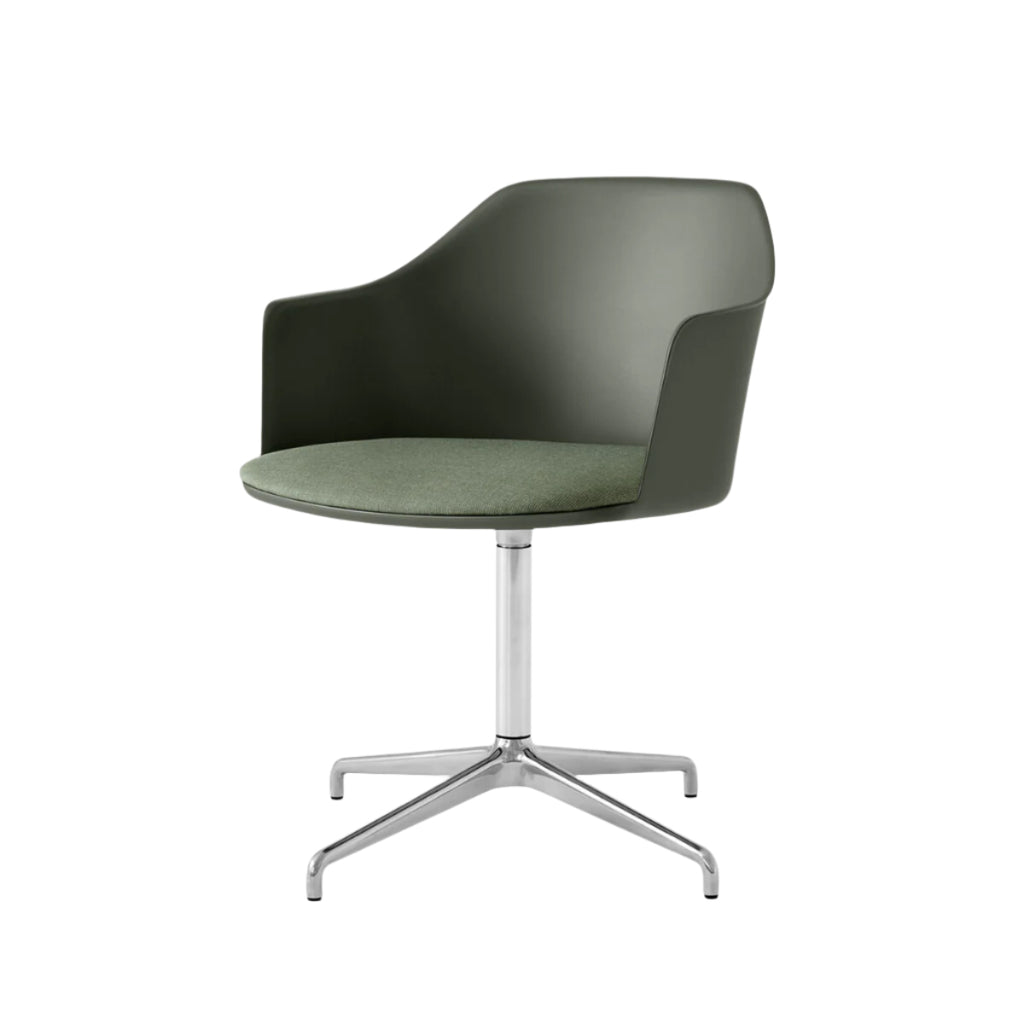 Rely Meeting Chair HW44 - 4-Star Swivel Base/Return - Seat Upholstered