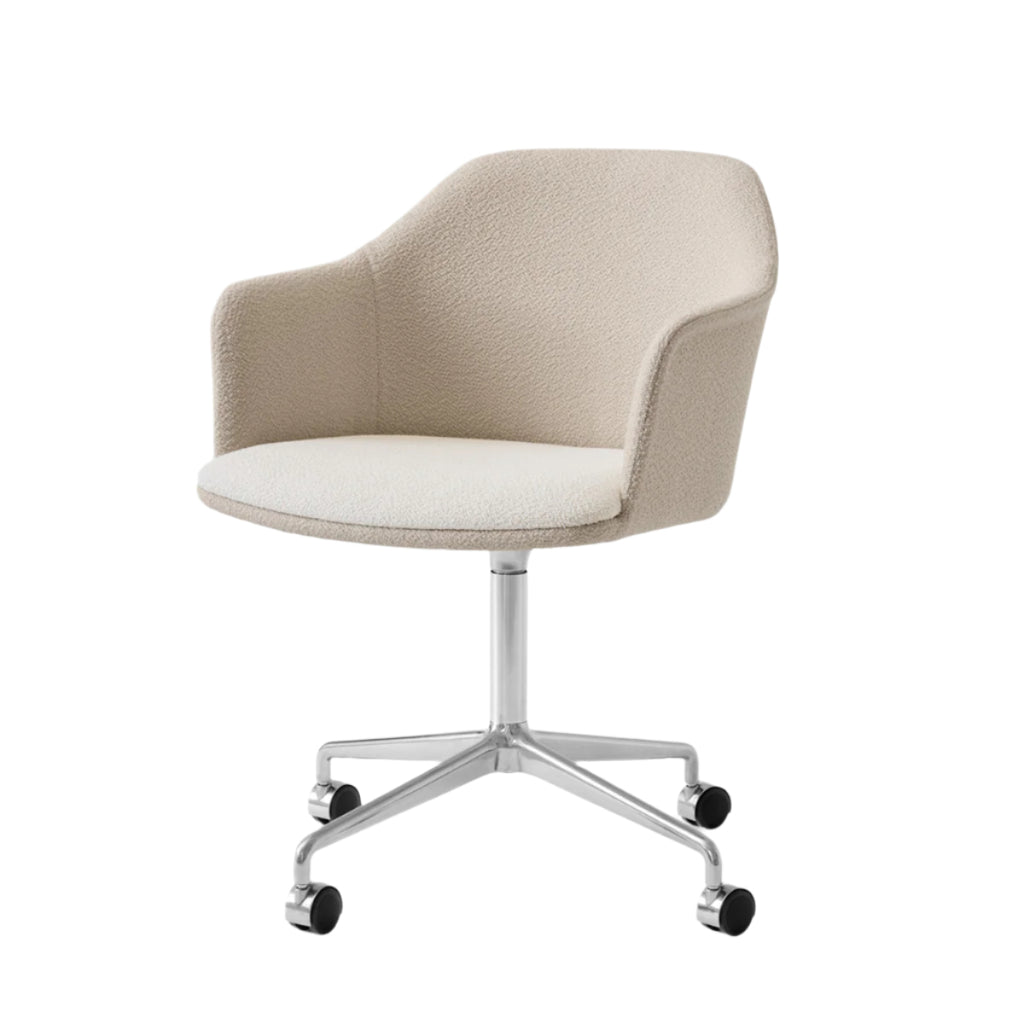 Rely Meeting Chair  HW52 - 4-Star Swivel Base/Castors - Fully Upholstered with Seat Pad - Mixed Upholstery
