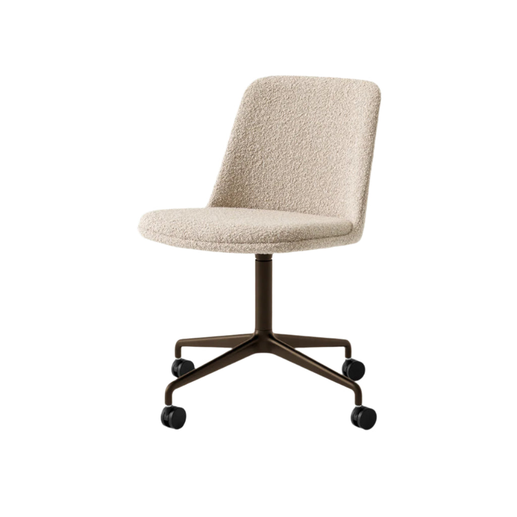 Rely Meeting Chair HW24 - 4-Star Swivel Base/Castors - Full Upholstered with Seat Pad
