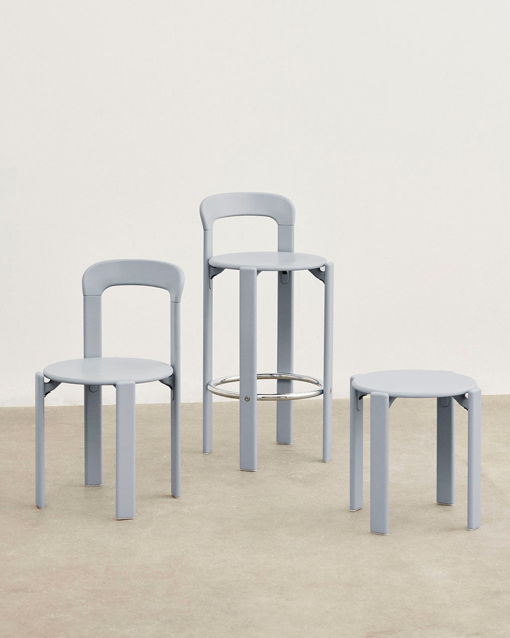 Scaun de dining Rey - Slate Blue