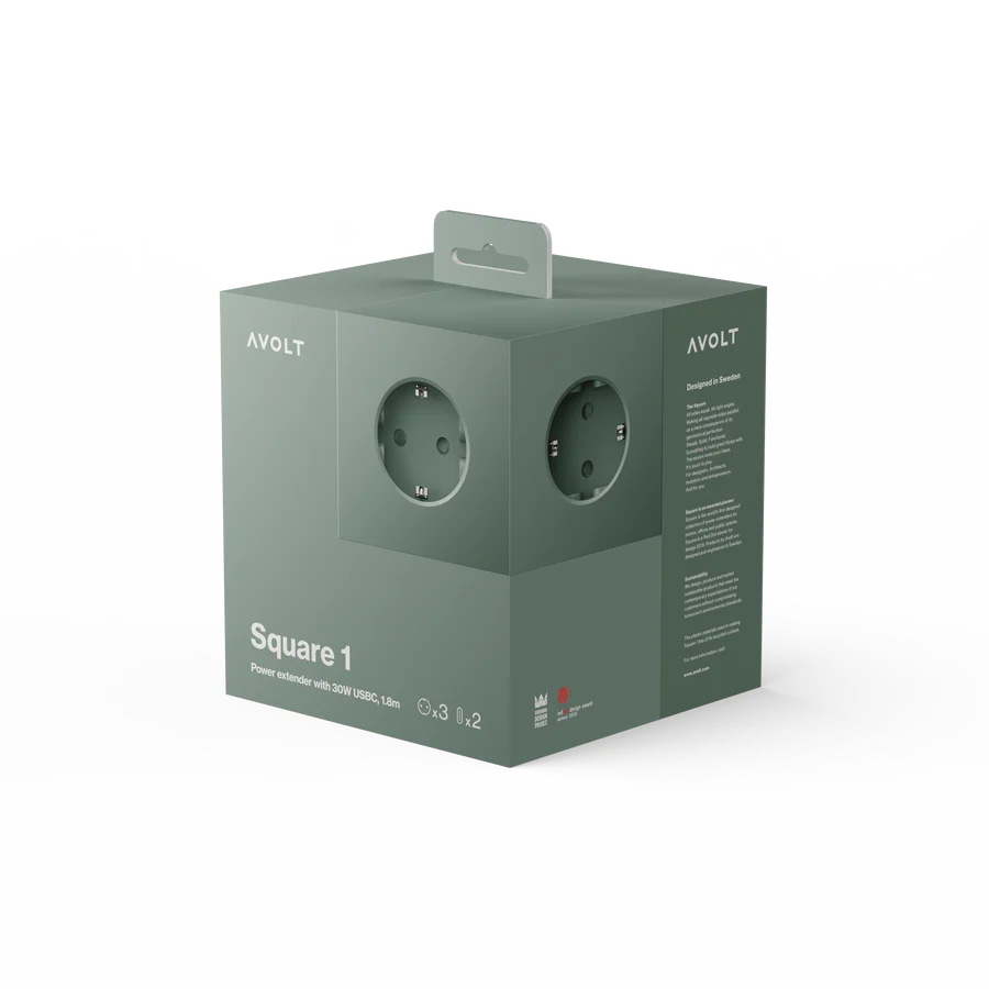 Square 1 USB-C - Oak Green