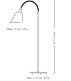 Bellevue AJ7 Floor Lamp - Black & Brass