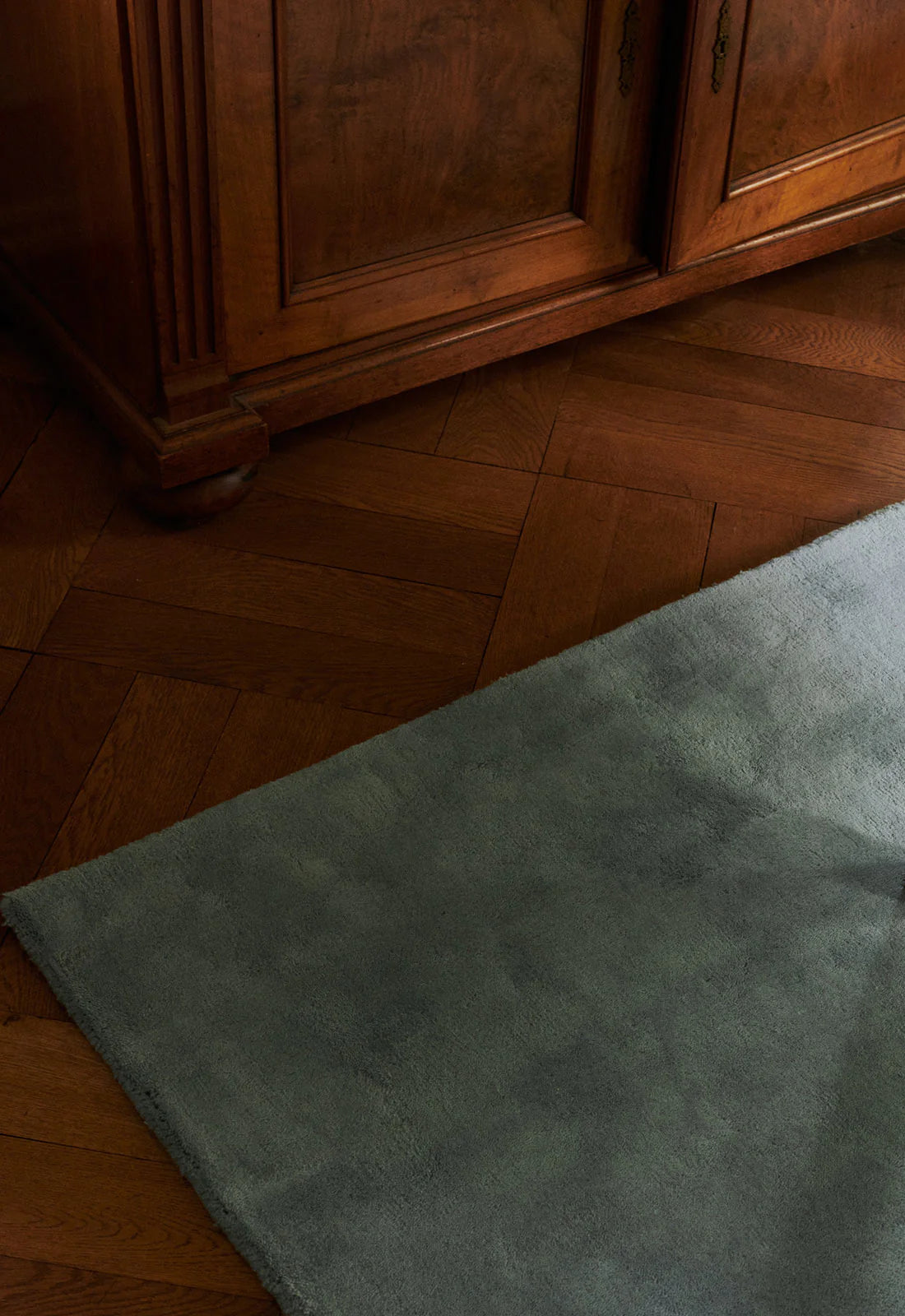Solid Wool Rug - Blue Clair