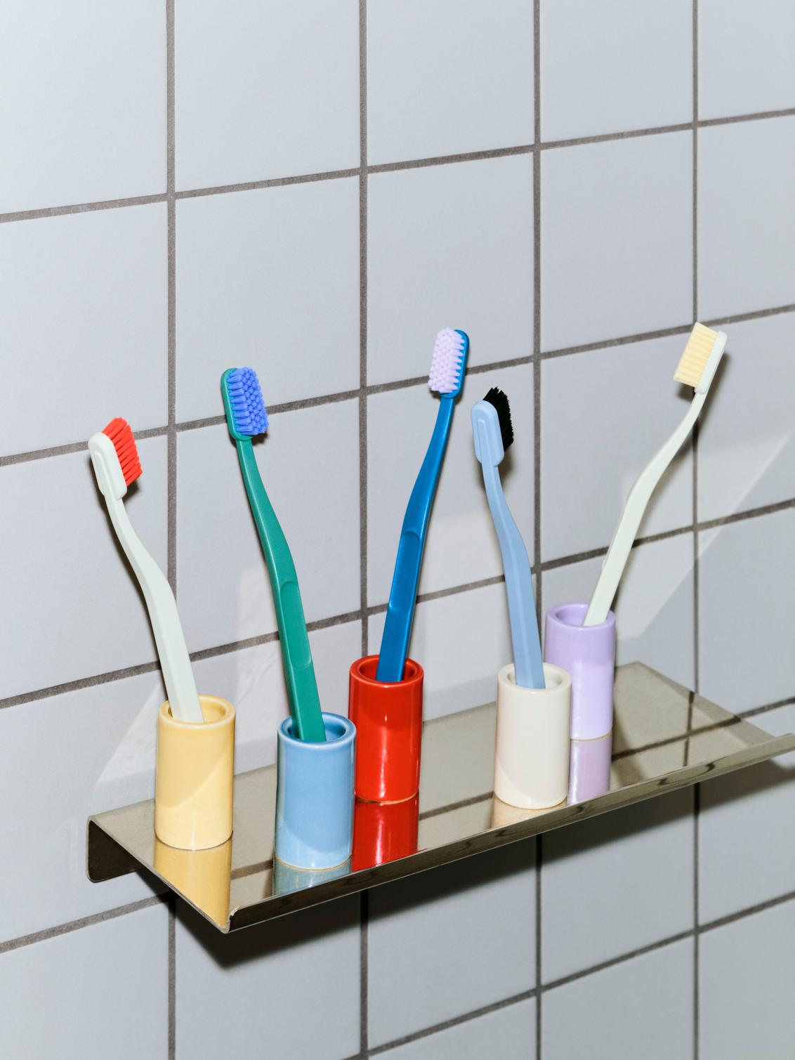 HAY Tann Toothbrush - Blue grey and black