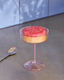 Tint Coupe Glass Set of 2 - Pink