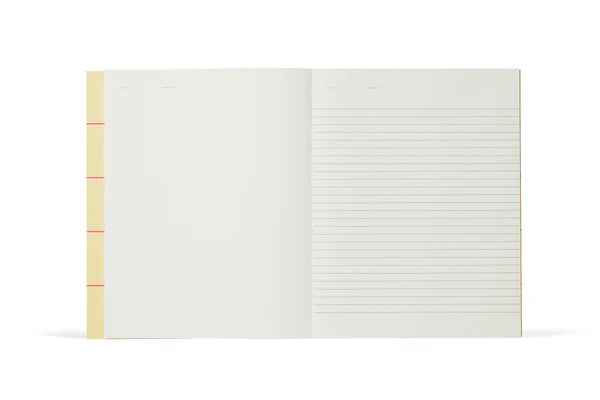 UMA Flat Lay Notebook - Large, Yellow Check